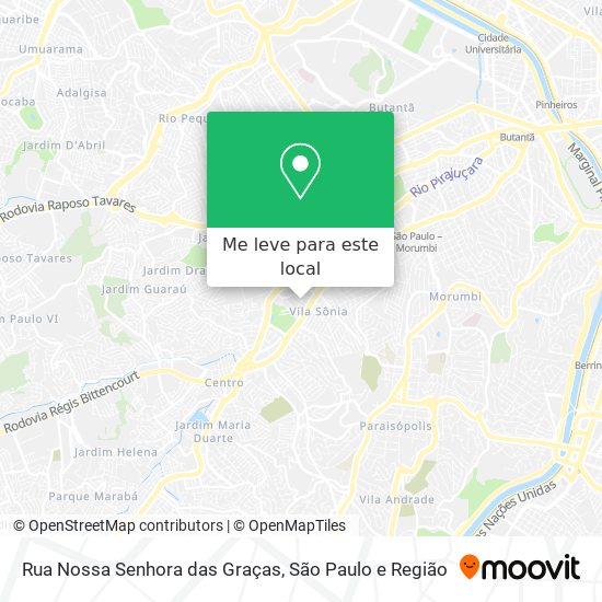 Rua Nossa Senhora das Graças mapa