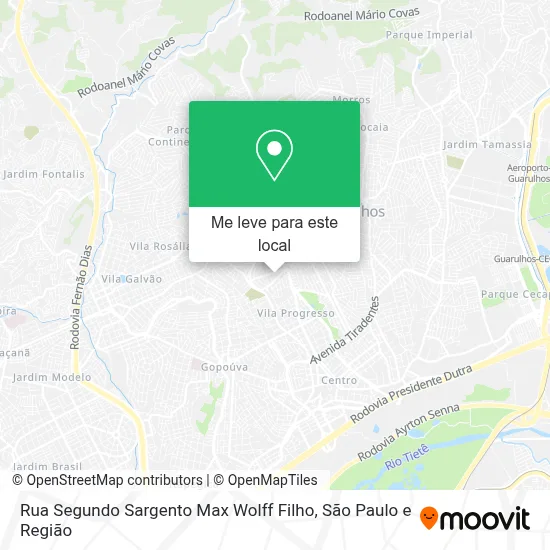 Rua Segundo Sargento Max Wolff Filho mapa