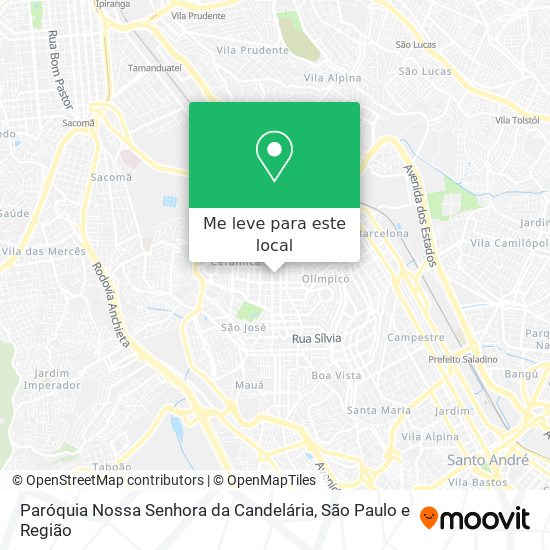 Paróquia Nossa Senhora da Candelária mapa