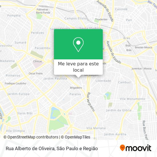 Rua Alberto de Oliveira mapa