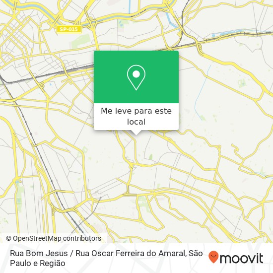 Rua Bom Jesus / Rua Oscar Ferreira do Amaral mapa