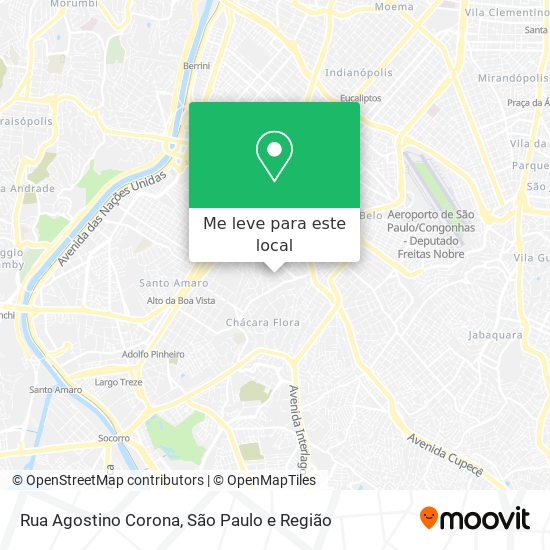 Rua Agostino Corona mapa