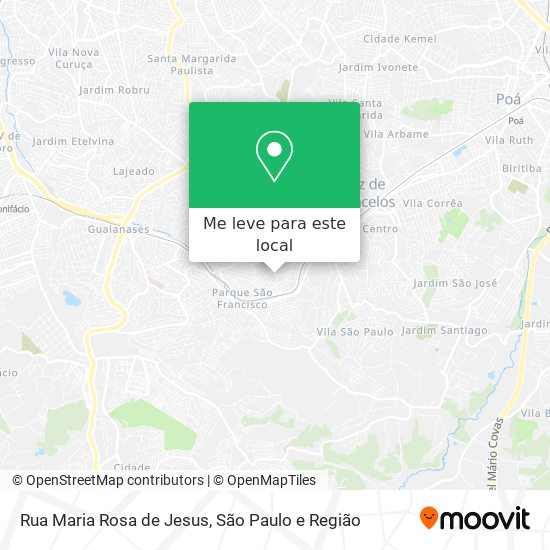 Rua Maria Rosa de Jesus mapa