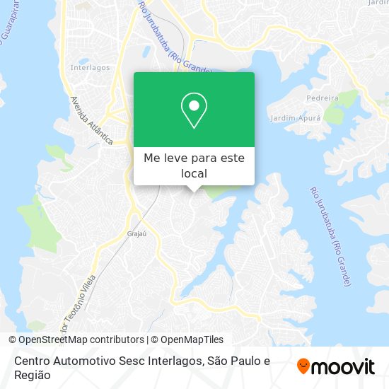 Centro Automotivo Sesc Interlagos mapa