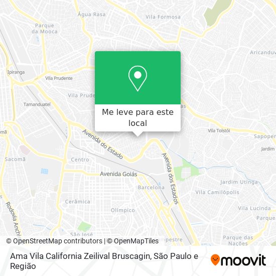 Ama Vila California Zeilival Bruscagin mapa