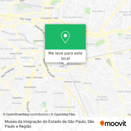 Museu da Imigração do Estado de São Paulo mapa