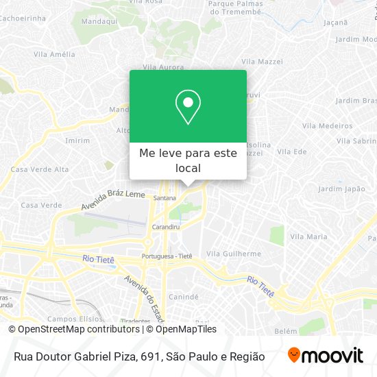 Rua Doutor Gabriel Piza, 691 mapa