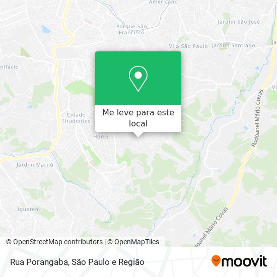 Rua Porangaba mapa
