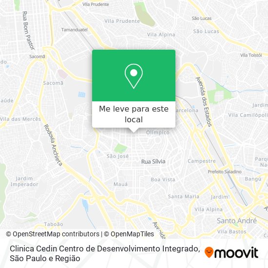 Clinica Cedin Centro de Desenvolvimento Integrado mapa