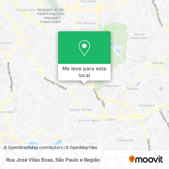 Rua José Vilas Boas mapa