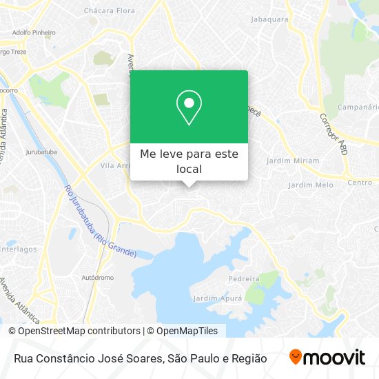 Rua Constâncio José Soares mapa