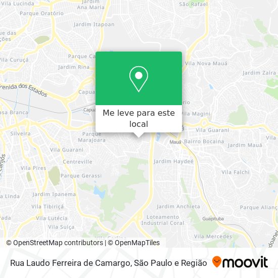 Rua Laudo Ferreira de Camargo mapa