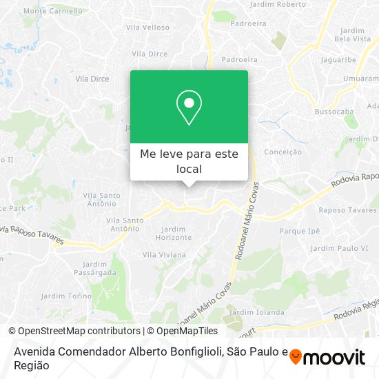 Avenida Comendador Alberto Bonfiglioli mapa