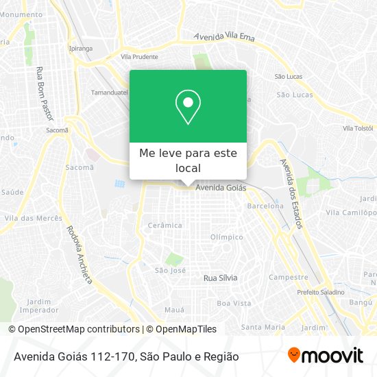 Avenida Goiás 112-170 mapa