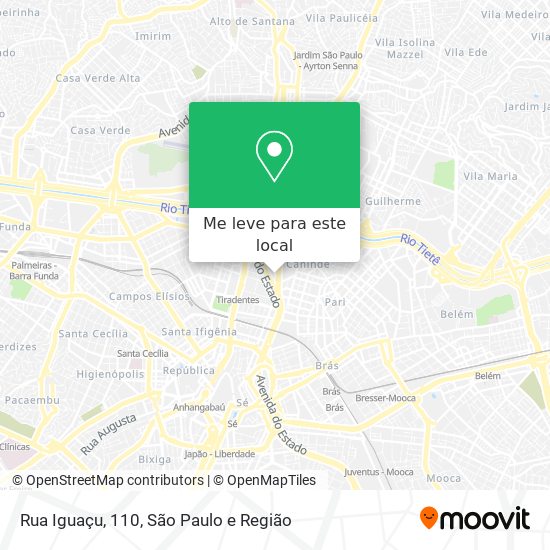 Rua Iguaçu, 110 mapa