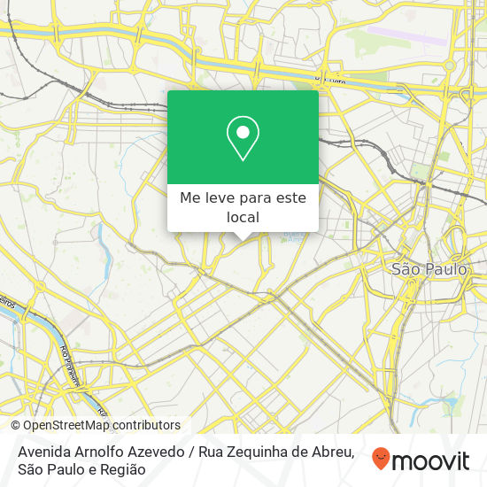 Avenida Arnolfo Azevedo / Rua Zequinha de Abreu mapa