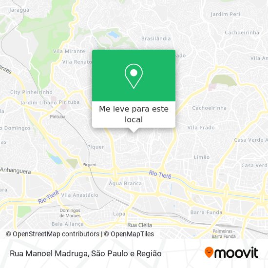 Rua Manoel Madruga mapa