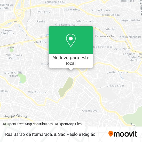 Rua Barão de Itamaracá, 8 mapa