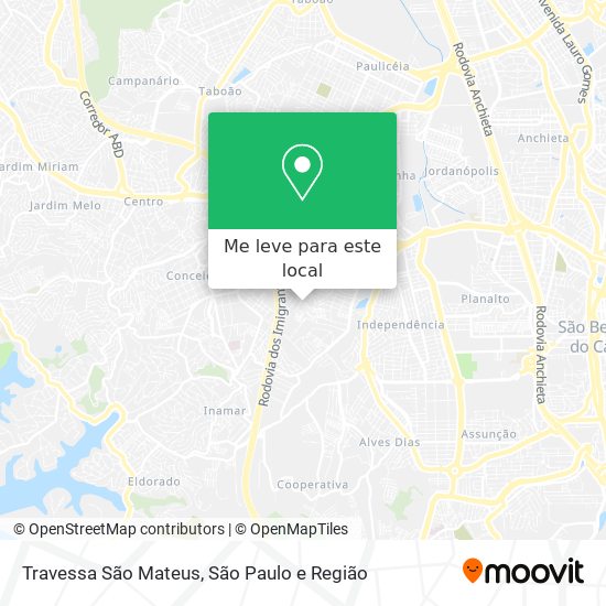 Travessa São Mateus mapa