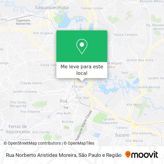 Rua Norberto Aristides Moreira mapa