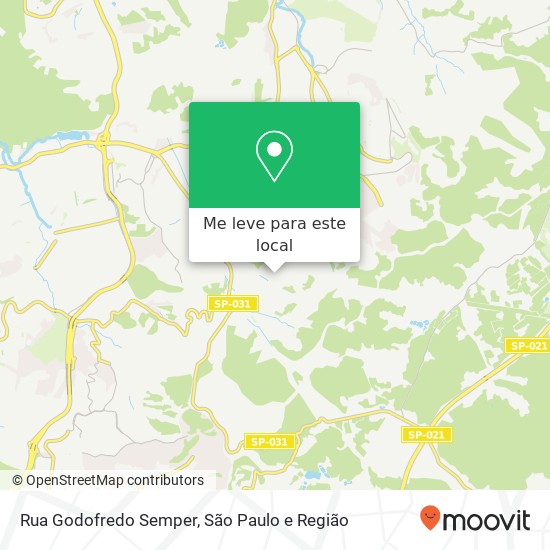 Rua Godofredo Semper mapa