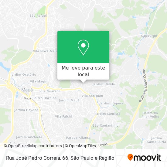 Rua José Pedro Correia, 66 mapa
