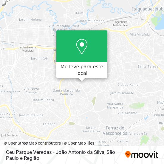 Ceu Parque Veredas - João Antonio da Silva mapa