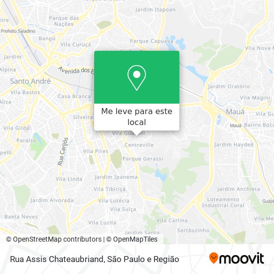 Rua Assis Chateaubriand mapa