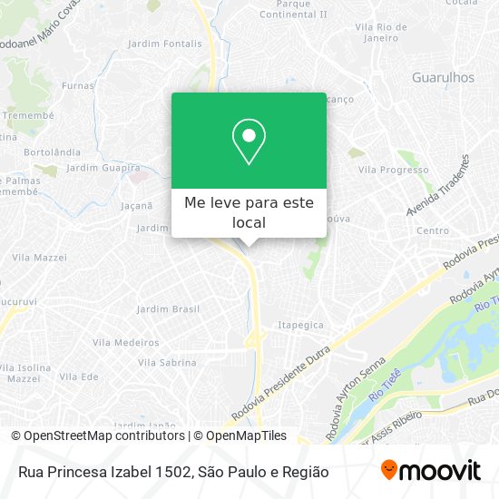 Rua Princesa Izabel 1502 mapa