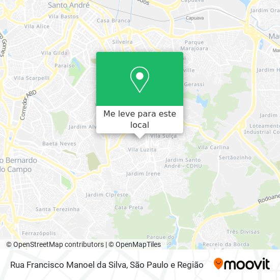 Rua Francisco Manoel da Silva mapa