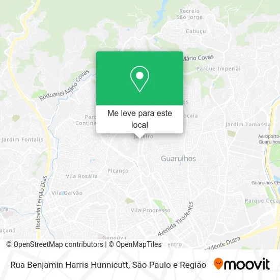 Rua Benjamin Harris Hunnicutt mapa