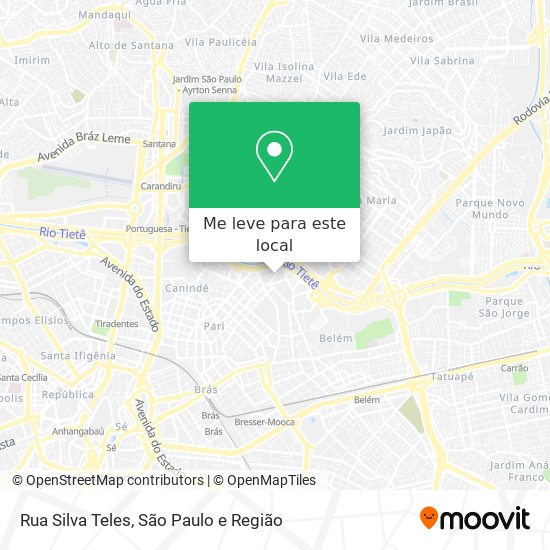 Rua Silva Teles mapa