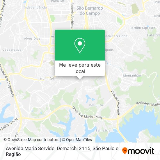 Avenida Maria Servidei Demarchi 2115 mapa