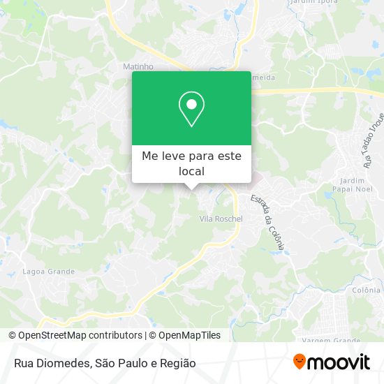 Rua Diomedes mapa