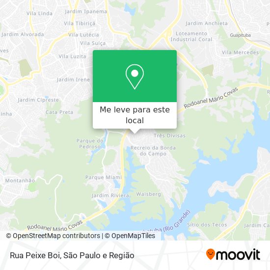 Rua Peixe Boi mapa