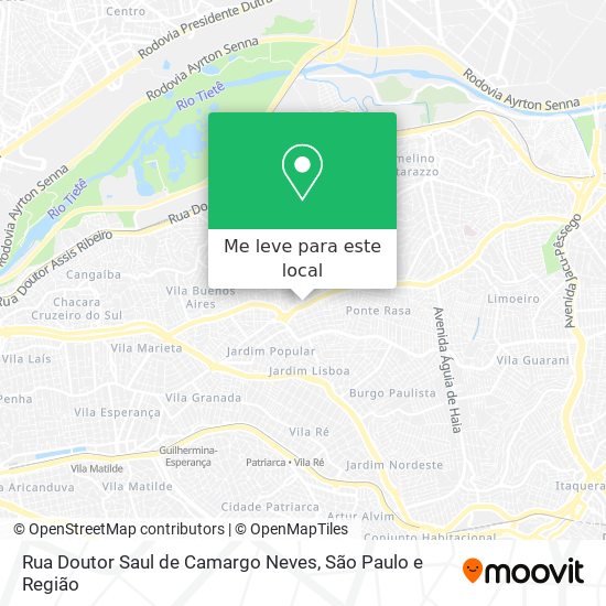 Rua Doutor Saul de Camargo Neves mapa