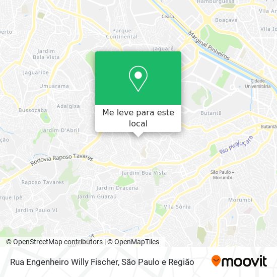 Rua Engenheiro Willy Fischer mapa