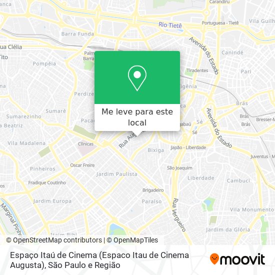 Espaço Itaú de Cinema (Espaco Itau de Cinema Augusta) mapa