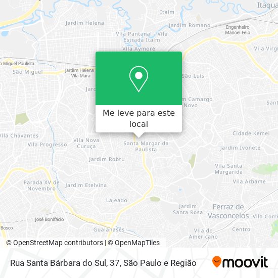 Rua Santa Bárbara do Sul, 37 mapa