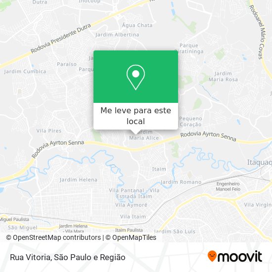 Rua Vitoria mapa