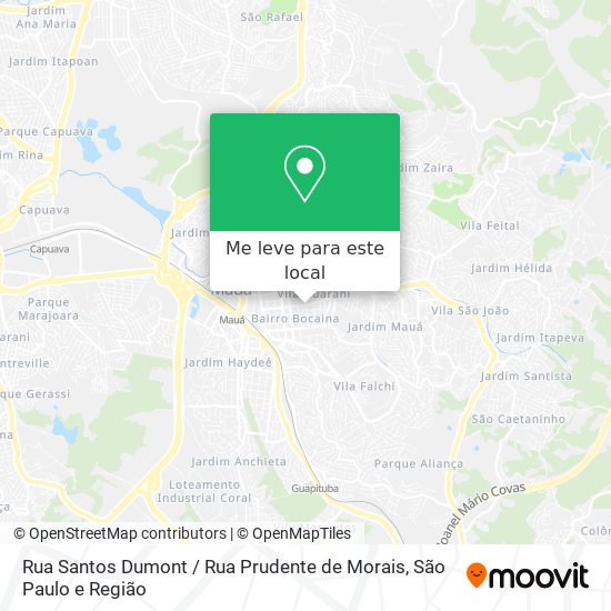 Rua Santos Dumont / Rua Prudente de Morais mapa
