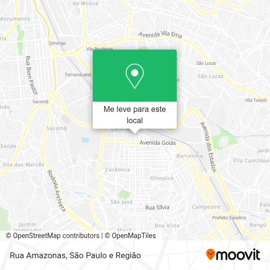 Rua Amazonas mapa
