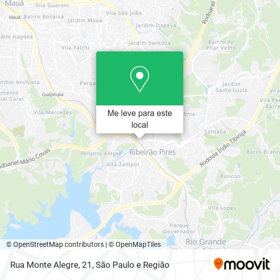 Rua Monte Alegre, 21 mapa