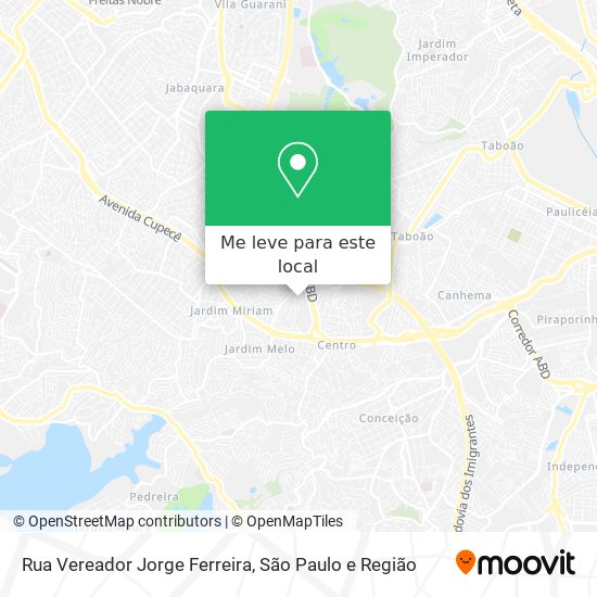 Rua Vereador Jorge Ferreira mapa