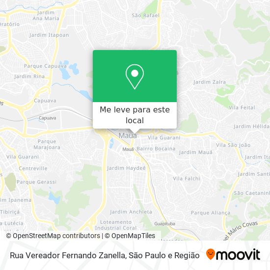 Rua Vereador Fernando Zanella mapa
