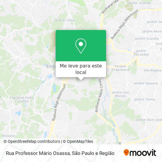 Rua Professor Mário Osassa mapa