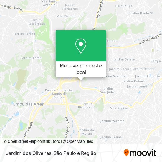 Jardim dos Oliveiras mapa