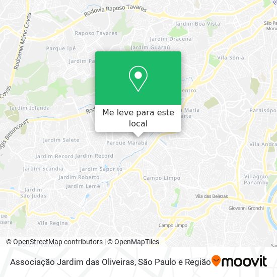 Associação Jardim das Oliveiras mapa
