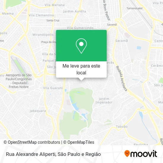 Rua Alexandre Aliperti mapa