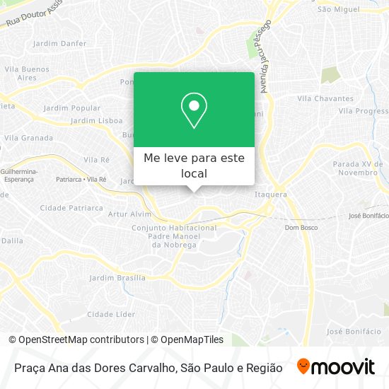 Praça Ana das Dores Carvalho mapa